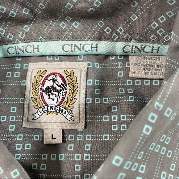 Cinch shirt Men’s Large Graphic Long Sleeve Button down shirt western cowboy - Picture 2 of 10